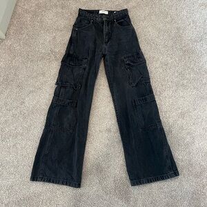 Cotton On Women's Dark Denim Cargo Jeans